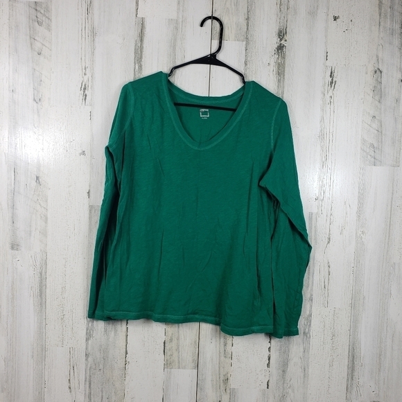 Jcp basic green long sleeve shirt women's size XL - Picture 8 of 8